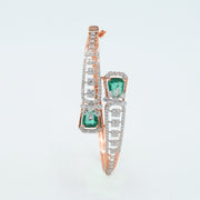 Emerald Spark Diamond Bangle