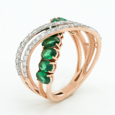 Lush Wave Diamond Ring