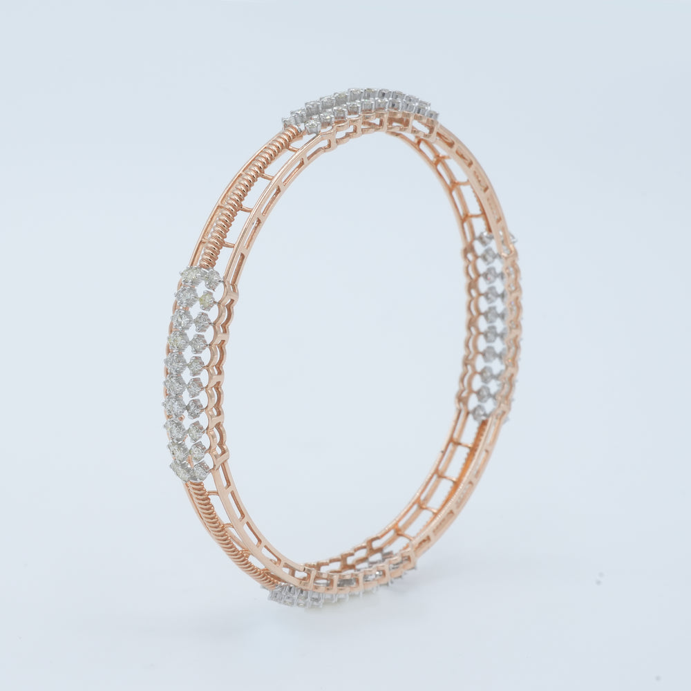 Braid Diamond Bangle