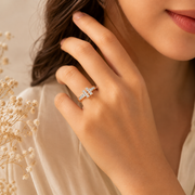 Twin Bridge Diamond Ring