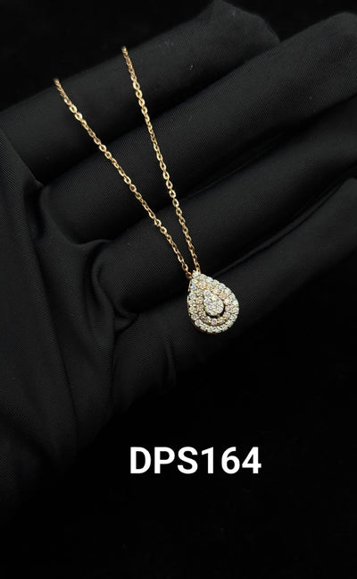 Teardrop Glow Diamond Pendant