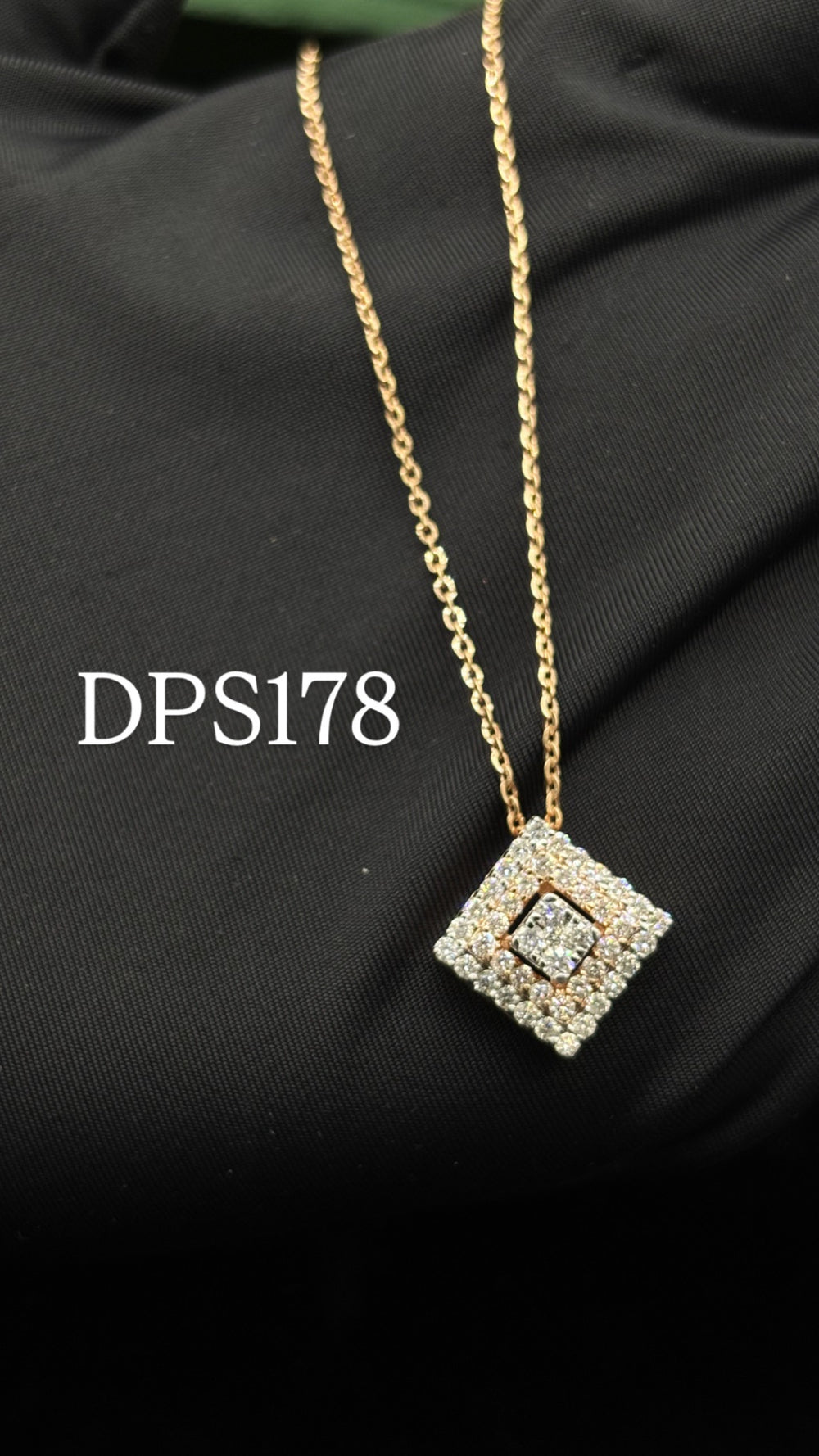 Nova Square Diamond Pendant