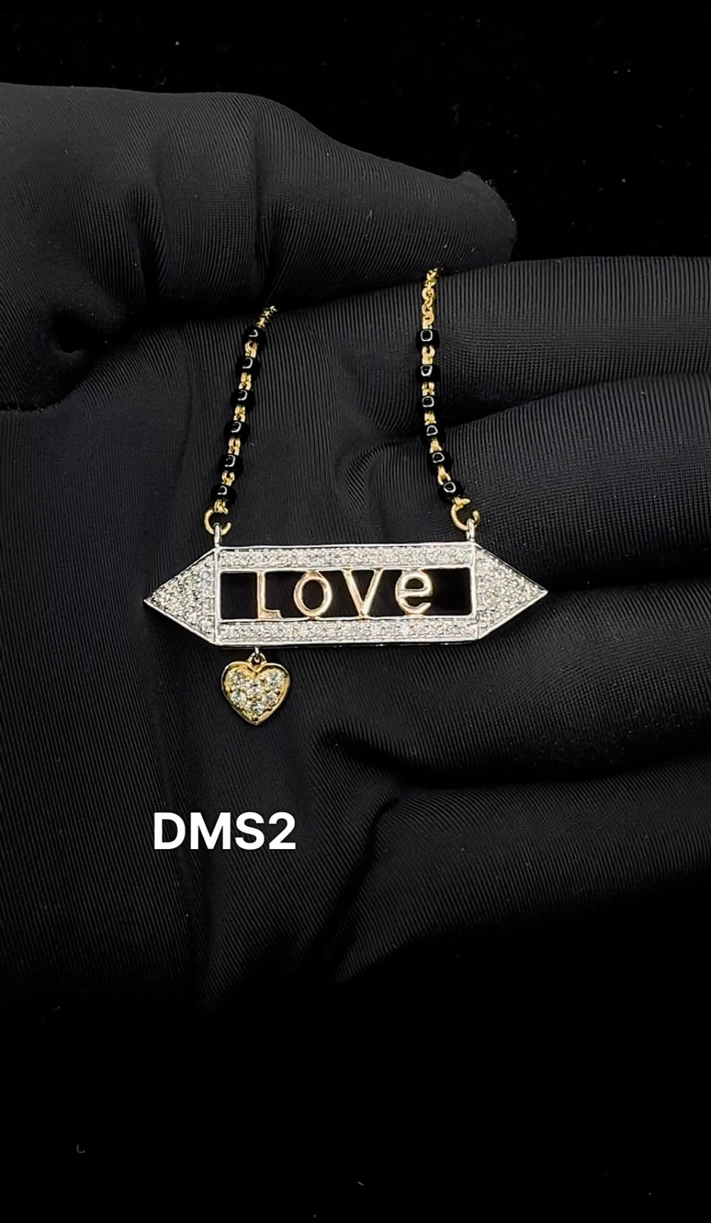 Love Charm Diamond Mangalsutra