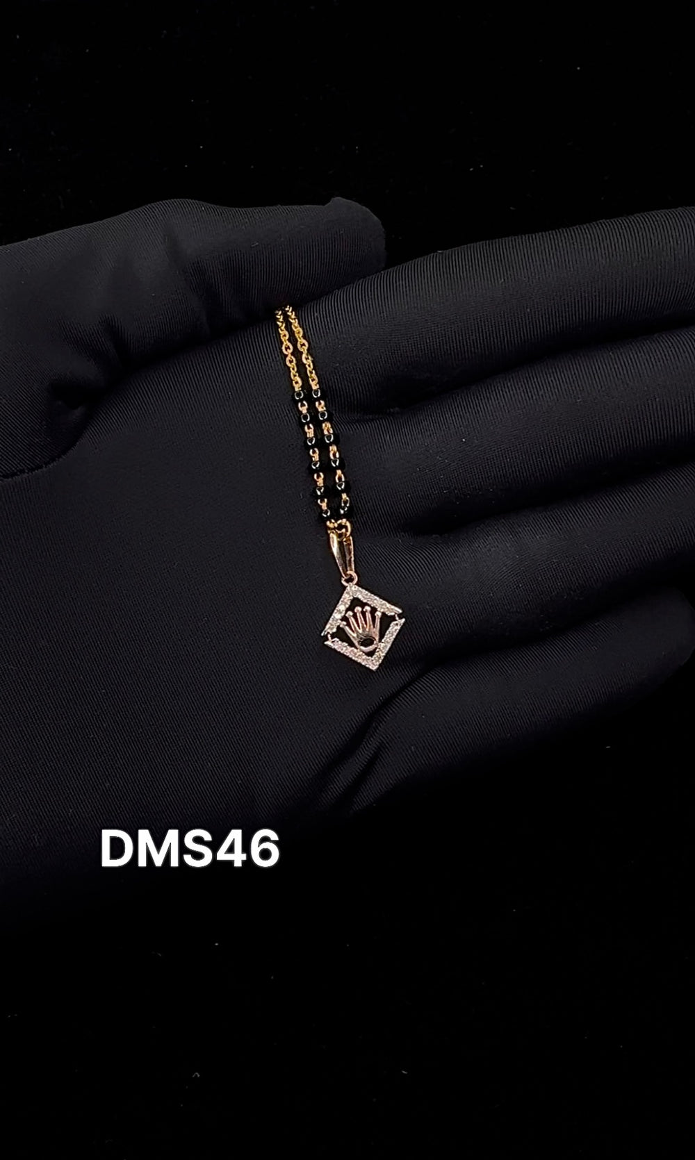 Crown Glow Diamond Mangalsutra