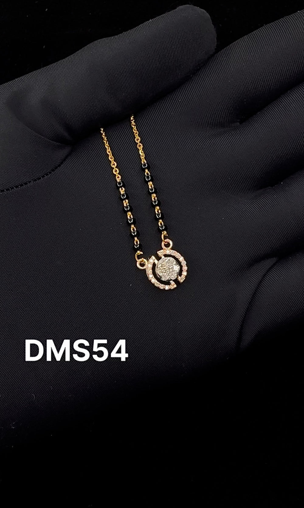 Halo Orbit Diamond Mangalsutra