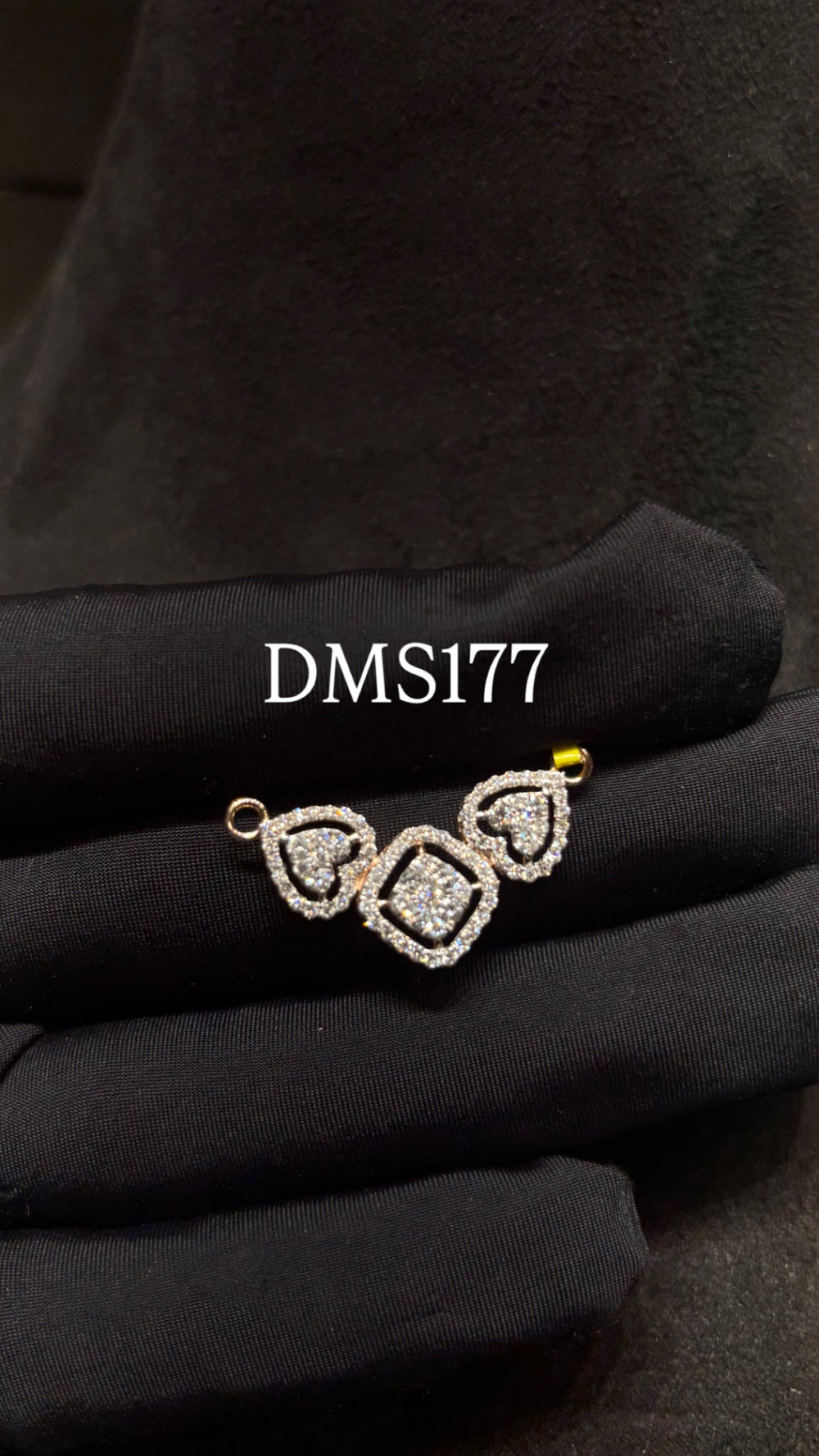 Heart Frame Diamond Mangalsutra