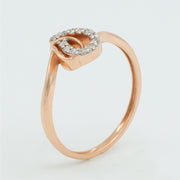 Diamond Twin Leaf Ring