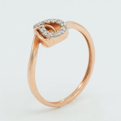 Diamond Twin Leaf Ring