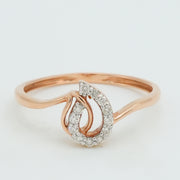 Diamond Twin Leaf Ring