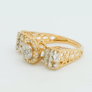 Wing Crest Diamond Ring