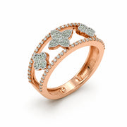 Clover Glow Diamond Ring