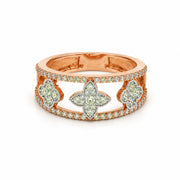 Clover Glow Diamond Ring