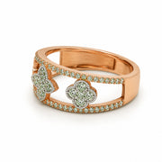 Clover Glow Diamond Ring