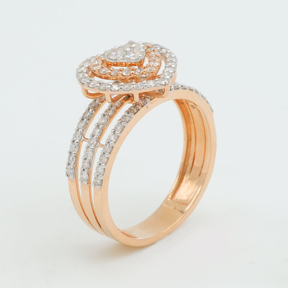 Heart Whisper Diamond Ring