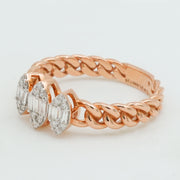 Triple Bloom Diamond Ring