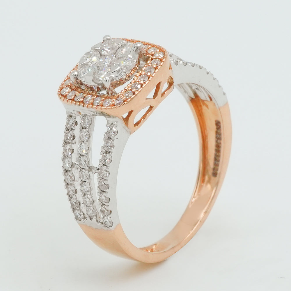 Luxe Halo Diamond Ring