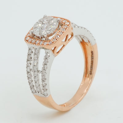 Luxe Halo Diamond Ring