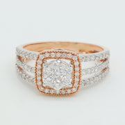 Luxe Halo Diamond Ring