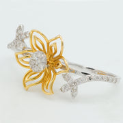 Butterfly Petal Diamond Ring