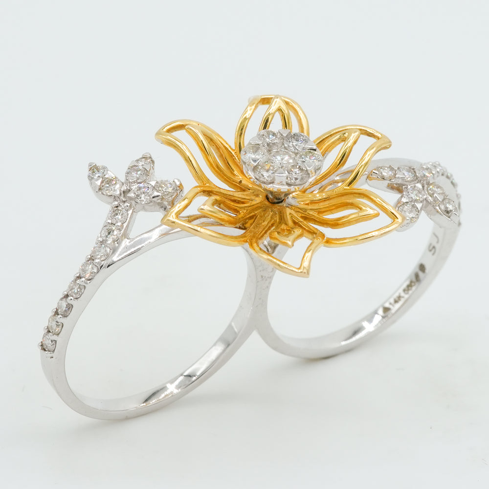 Butterfly Petal Diamond Ring