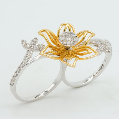 Butterfly Petal Diamond Ring