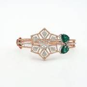 Emerald Bouquet Diamond Bracelet