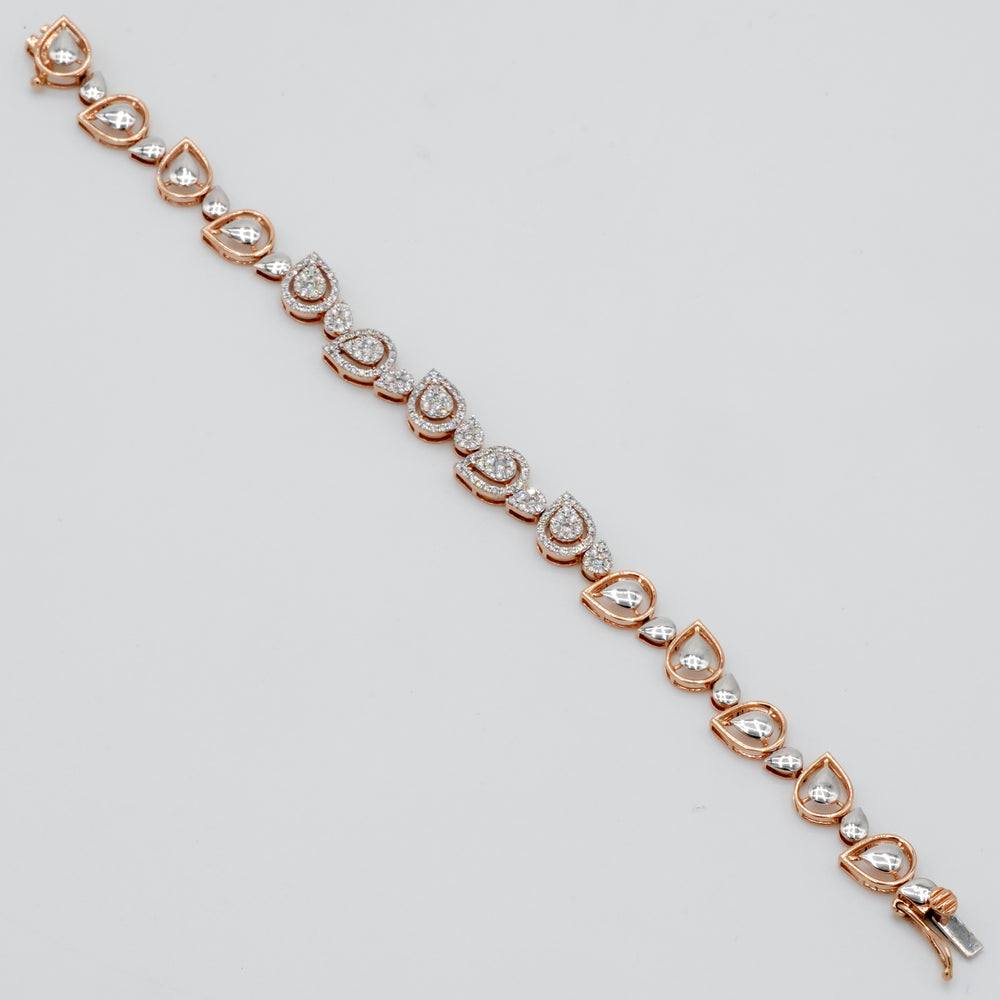 Pear Tennis Diamond Bracelet
