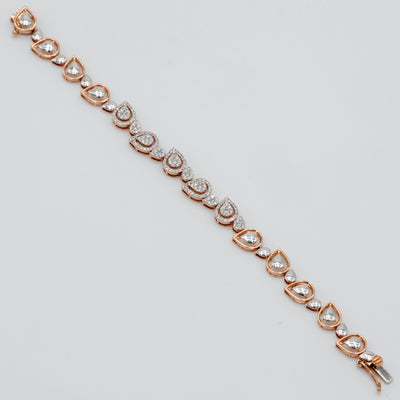 Pear Tennis Diamond Bracelet