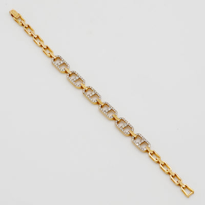 Diamond Chain Link Bracelet