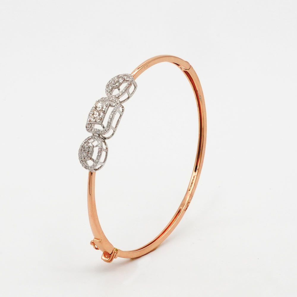 Diamond Trio Frame Bangle