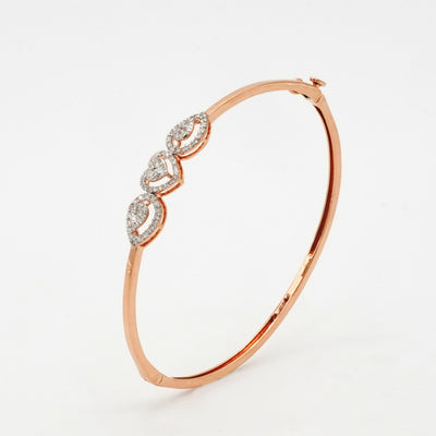 Heartline Diamond Bangle