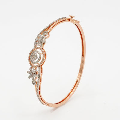 Flora Halo Diamond Bangle