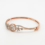 Flora Halo Diamond Bangle