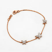 Butterfly Charm Diamond Bracelet