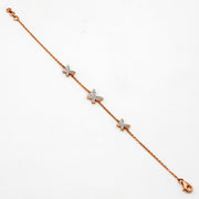 Butterfly Charm Diamond Bracelet