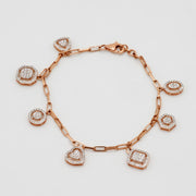 Charm Drop Diamond Bracelet