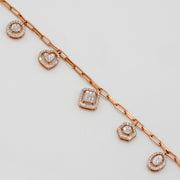 Charm Drop Diamond Bracelet