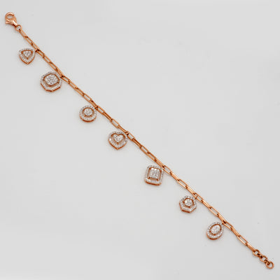 Charm Drop Diamond Bracelet