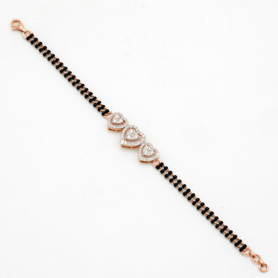 Heart Trio Diamond Bracelet