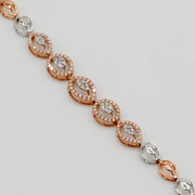 Halo Link Diamond Bracelet