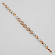 Halo Link Diamond Bracelet