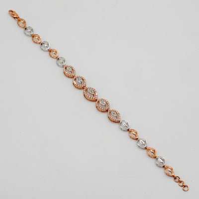 Halo Link Diamond Bracelet
