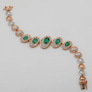 Emerald Aura Diamond Bracelet