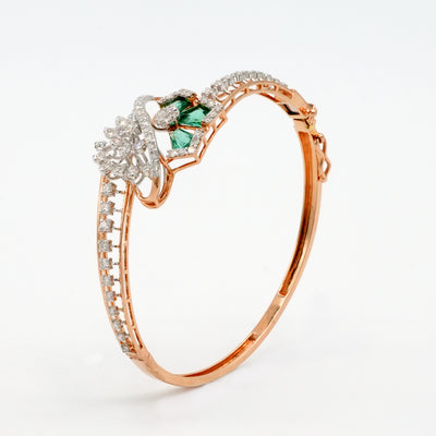Petal Knot Diamond Bangle