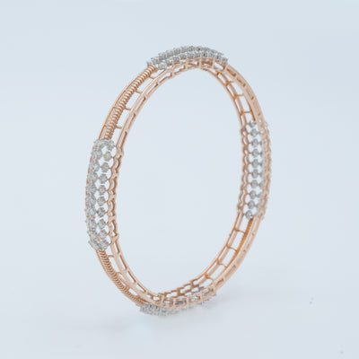 Braid Diamond Bangle