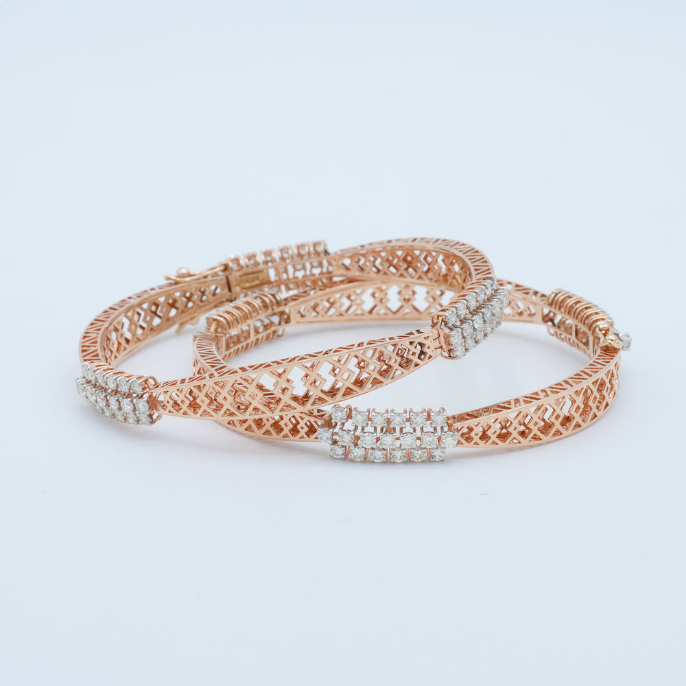 Twine Diamond Bangle