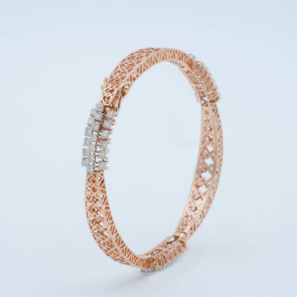 Twine Diamond Bangle
