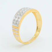Dual Crest Diamond Ring