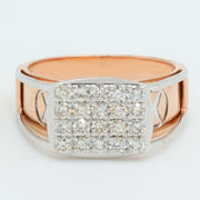 Cushion Crest Diamond Ring