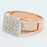 Cushion Crest Diamond Ring